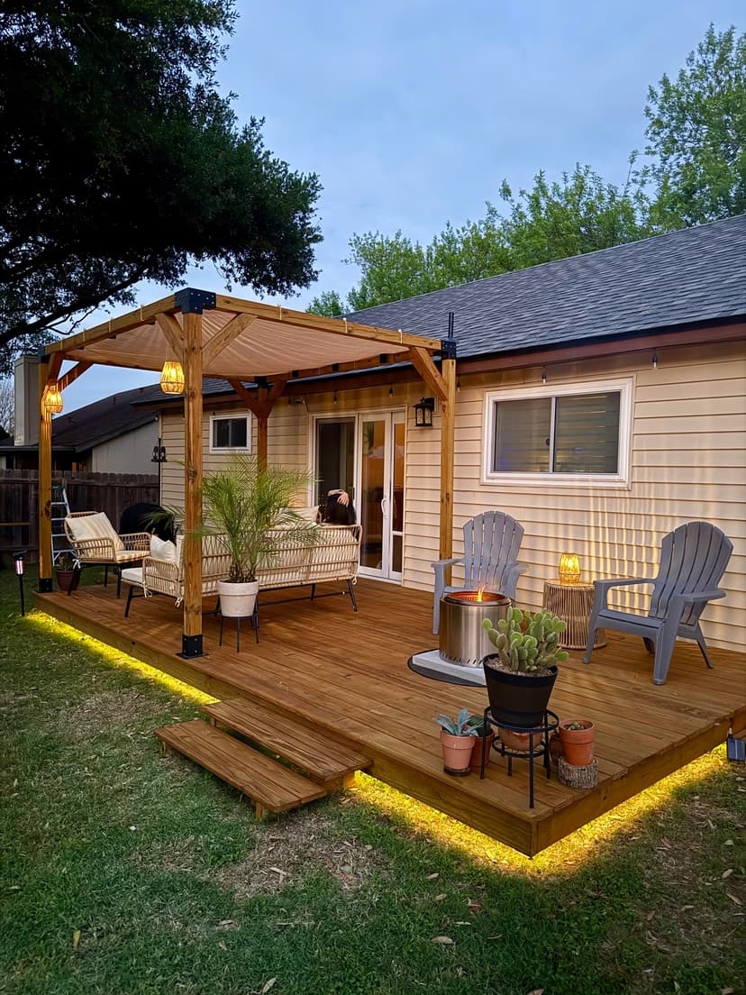build a deck with pergola (DIY)