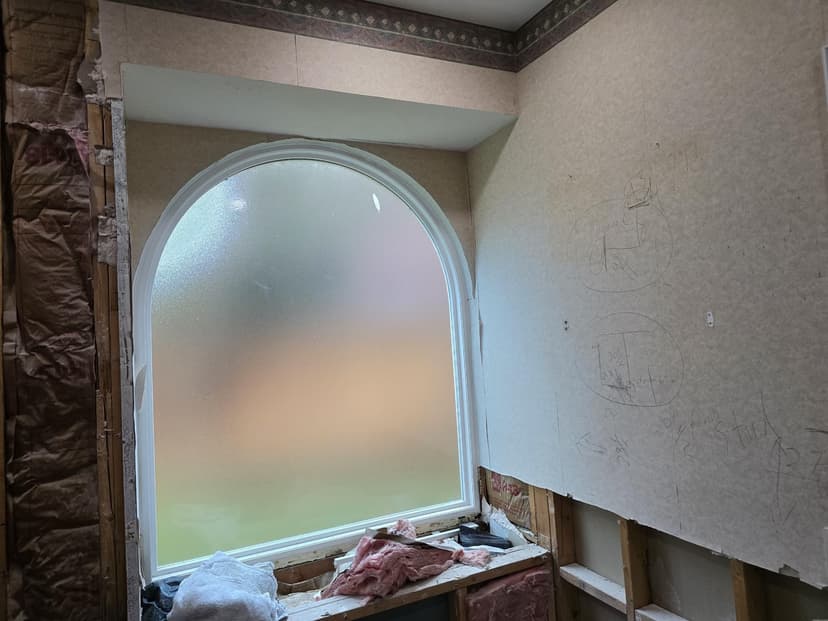 remove and install drywall, and remove wallpaper and texture in multiple areas