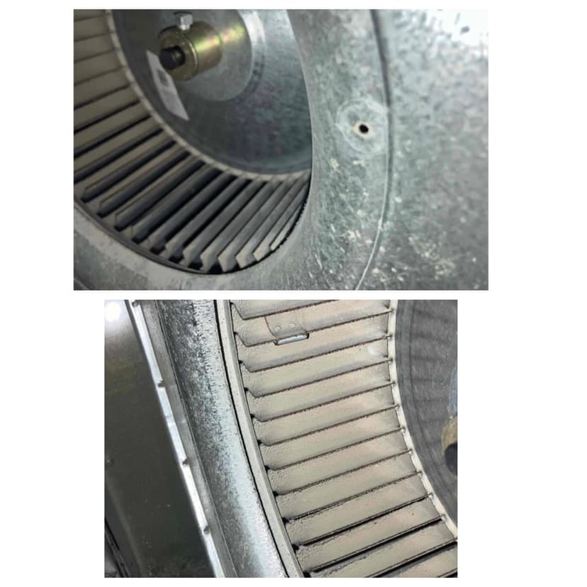 clean a blower wheel