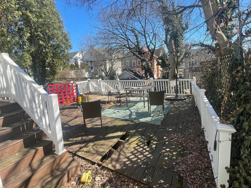 rebuild existing deck with trex composite decking