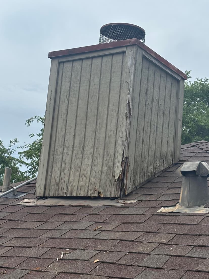 replace chimney siding