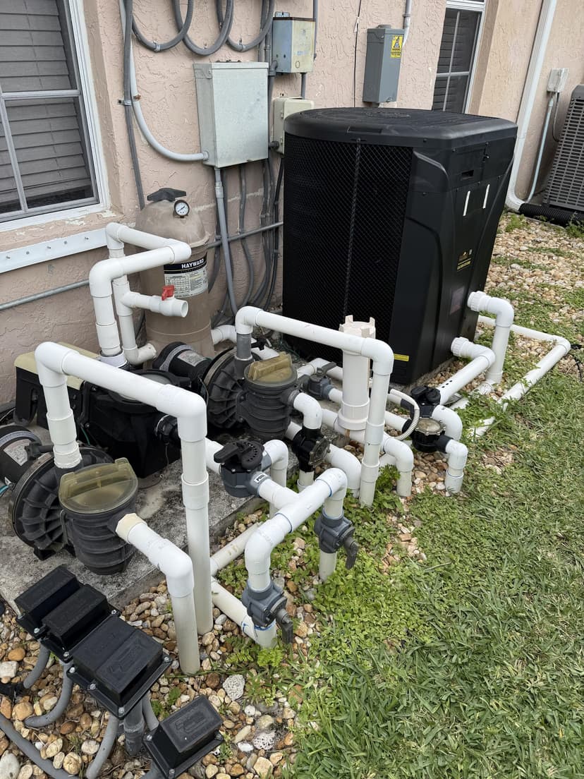 replace pool equipment including automation, pumps, filtration, and lighting