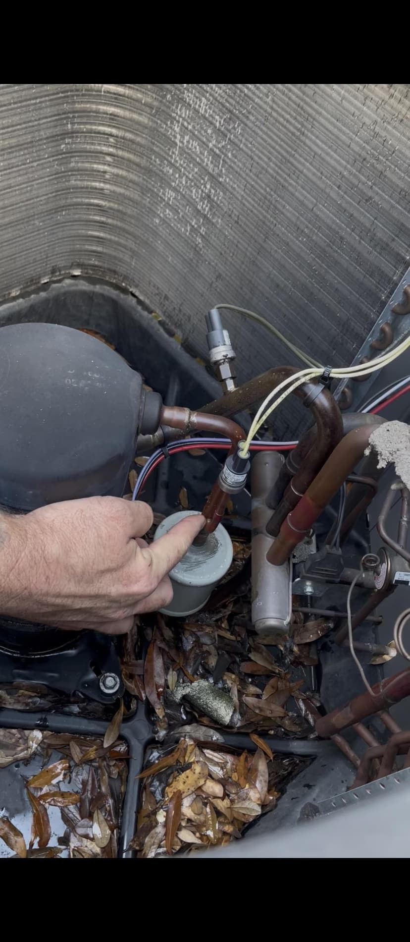 repair a high pressure refrigerant leak