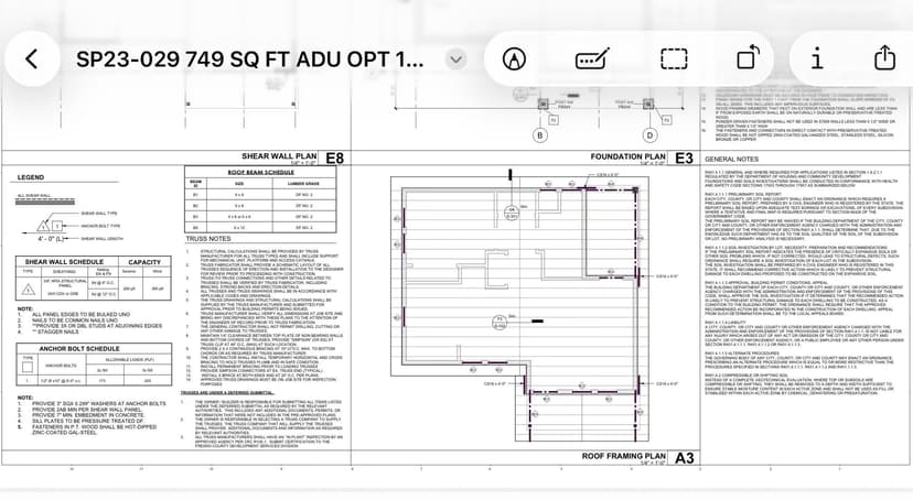 install a 4-inch concrete slab foundation for an ADU