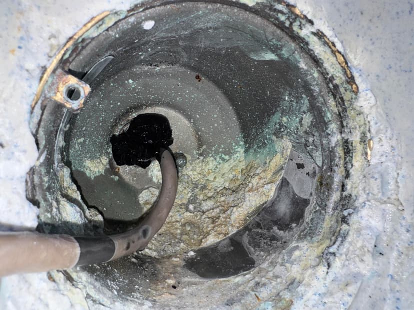 perform a glue job repair on a spa light conduit leak