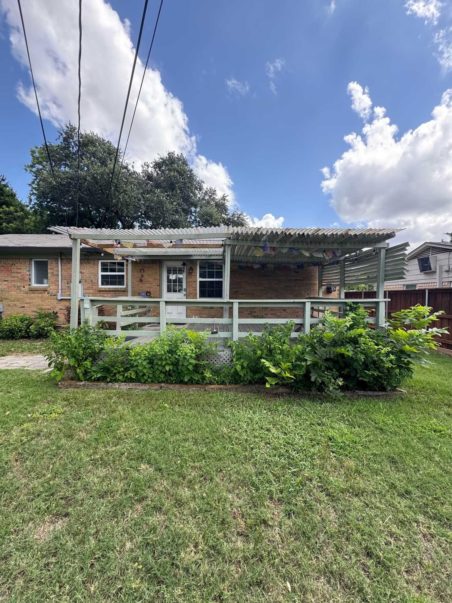 demo an existing porch