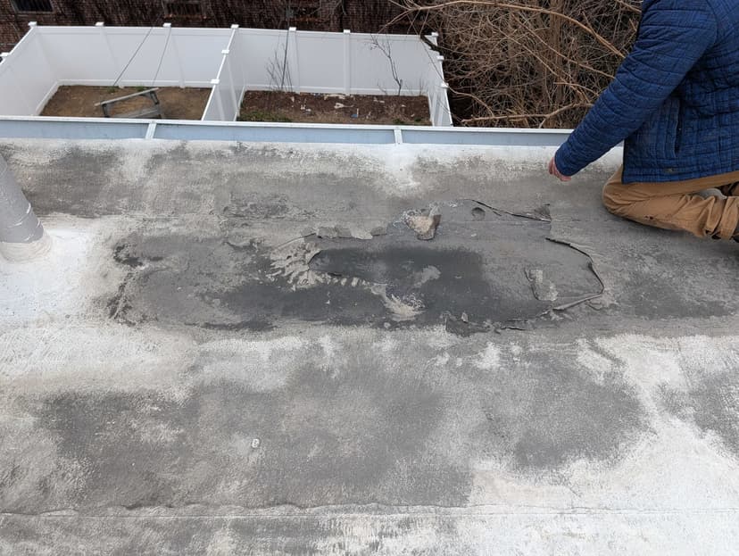 replace a flat roof with 180 torch rubber