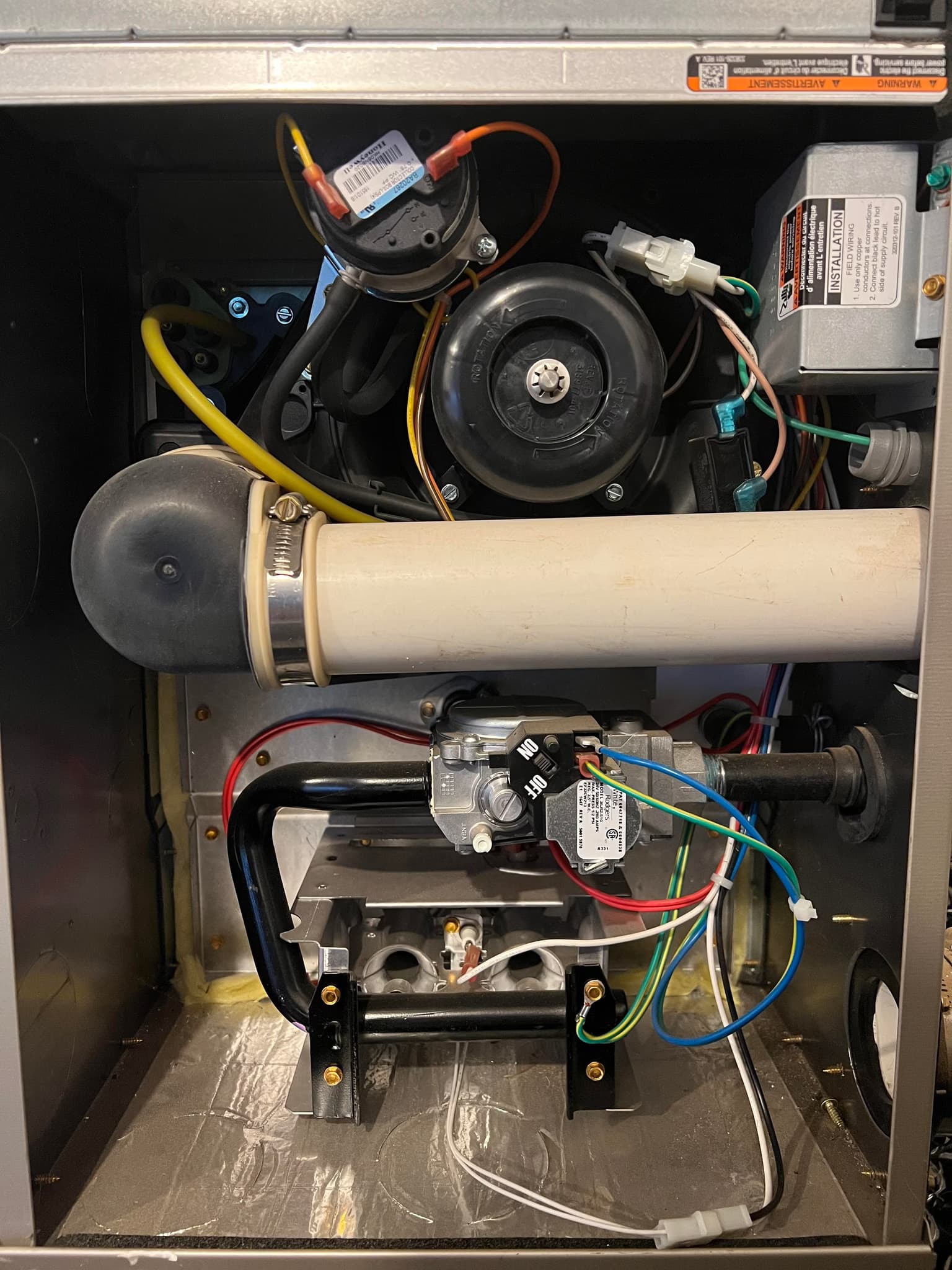 replace the blower motor inside the furnace