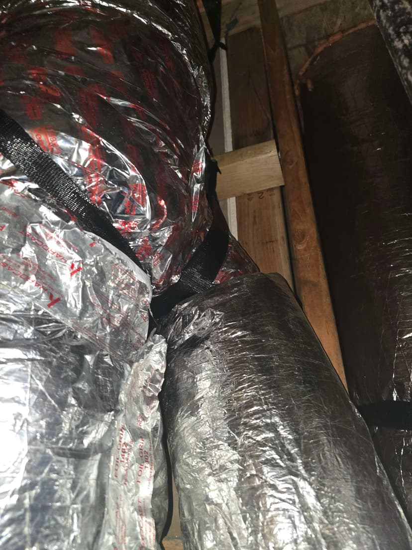 replace a problematic duct line causing condensation