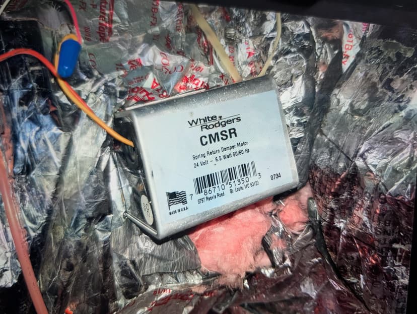 replace two damper motors