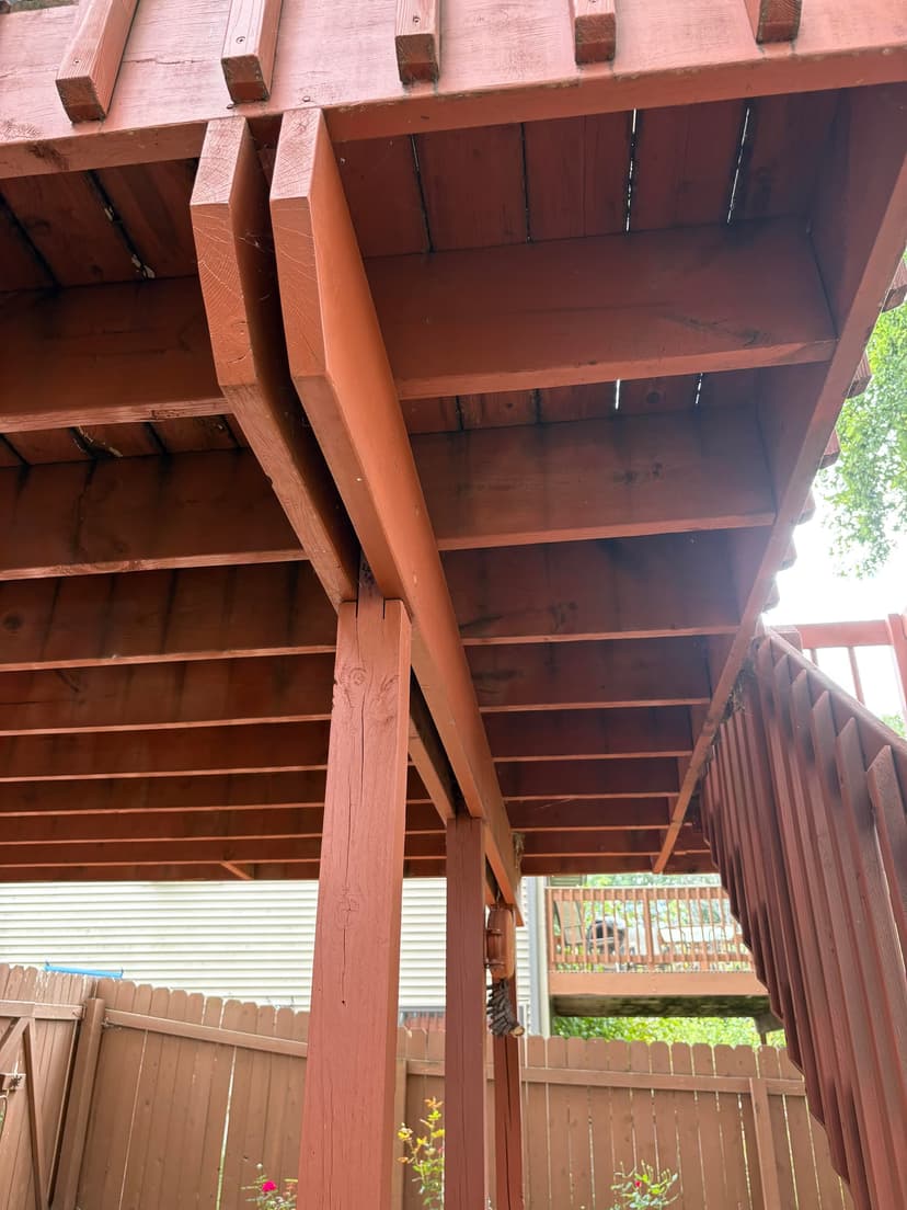 replace deck floor and railings with composite