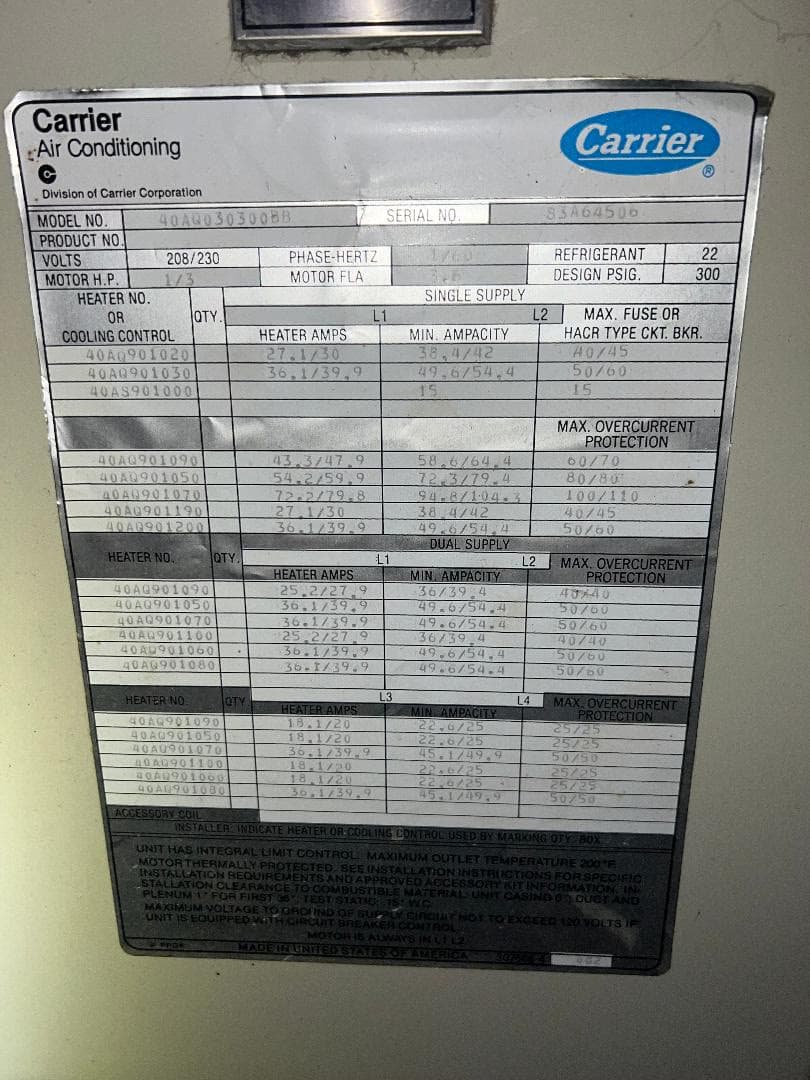 replace indoor and outdoor AC units