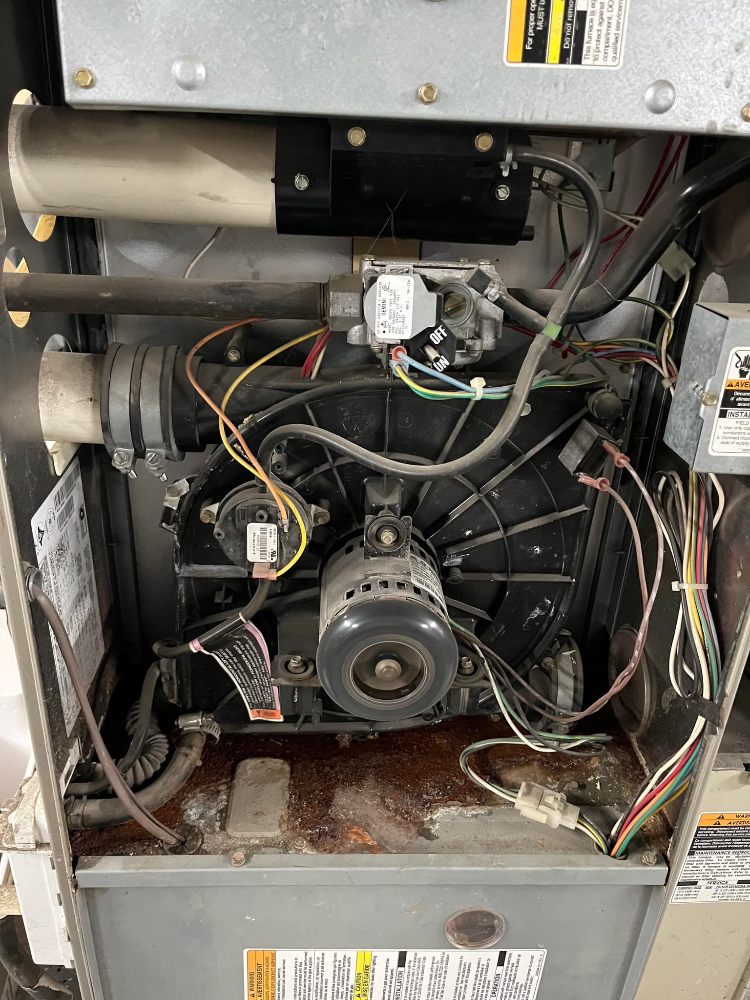 replace and move a furnace with a WiFi thermostat upgrade