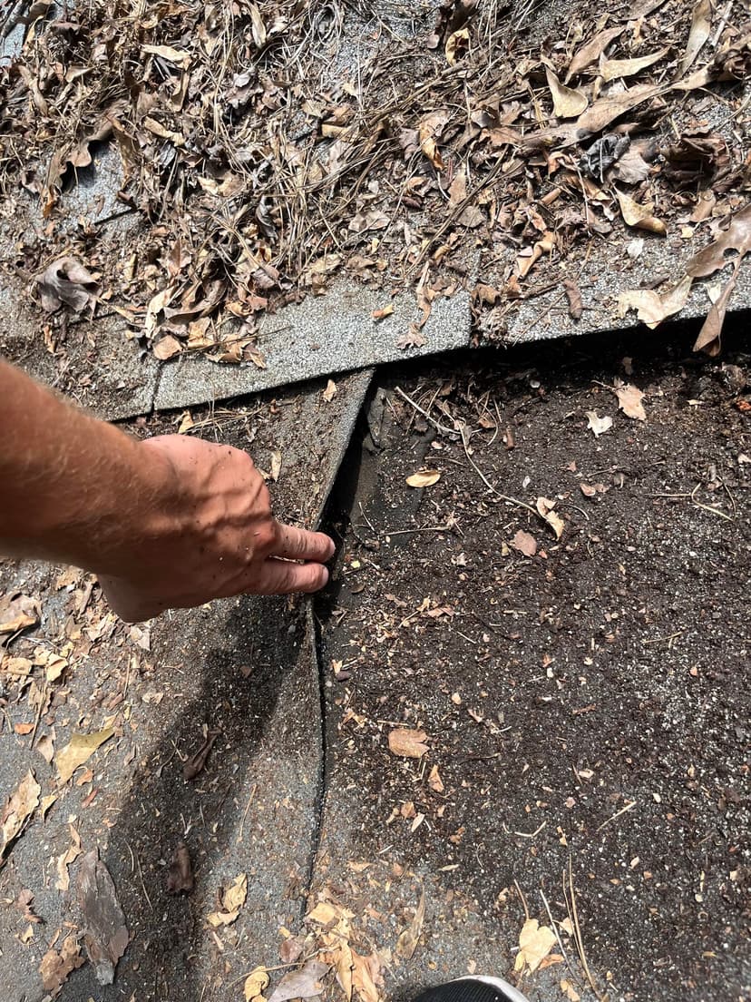 remove and replace rolled roofing and repair wood on a garage roof section