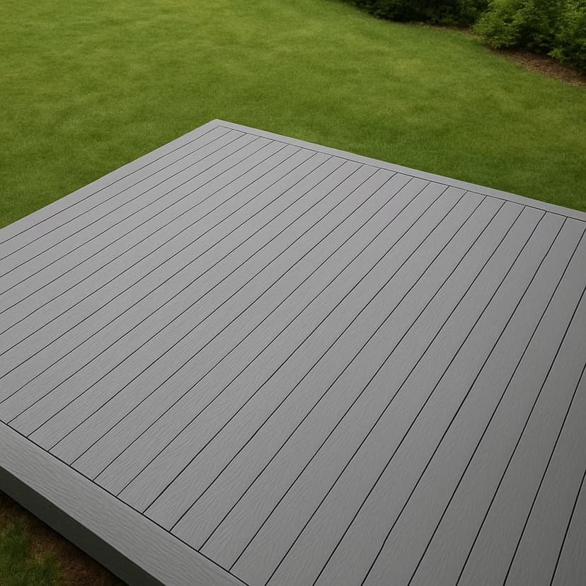 build a 350 sq ft ground-level deck