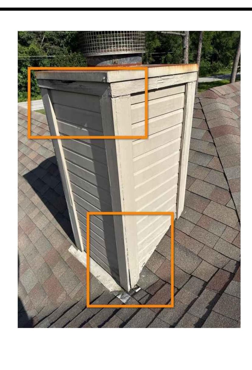 rebuild a rotting chimney