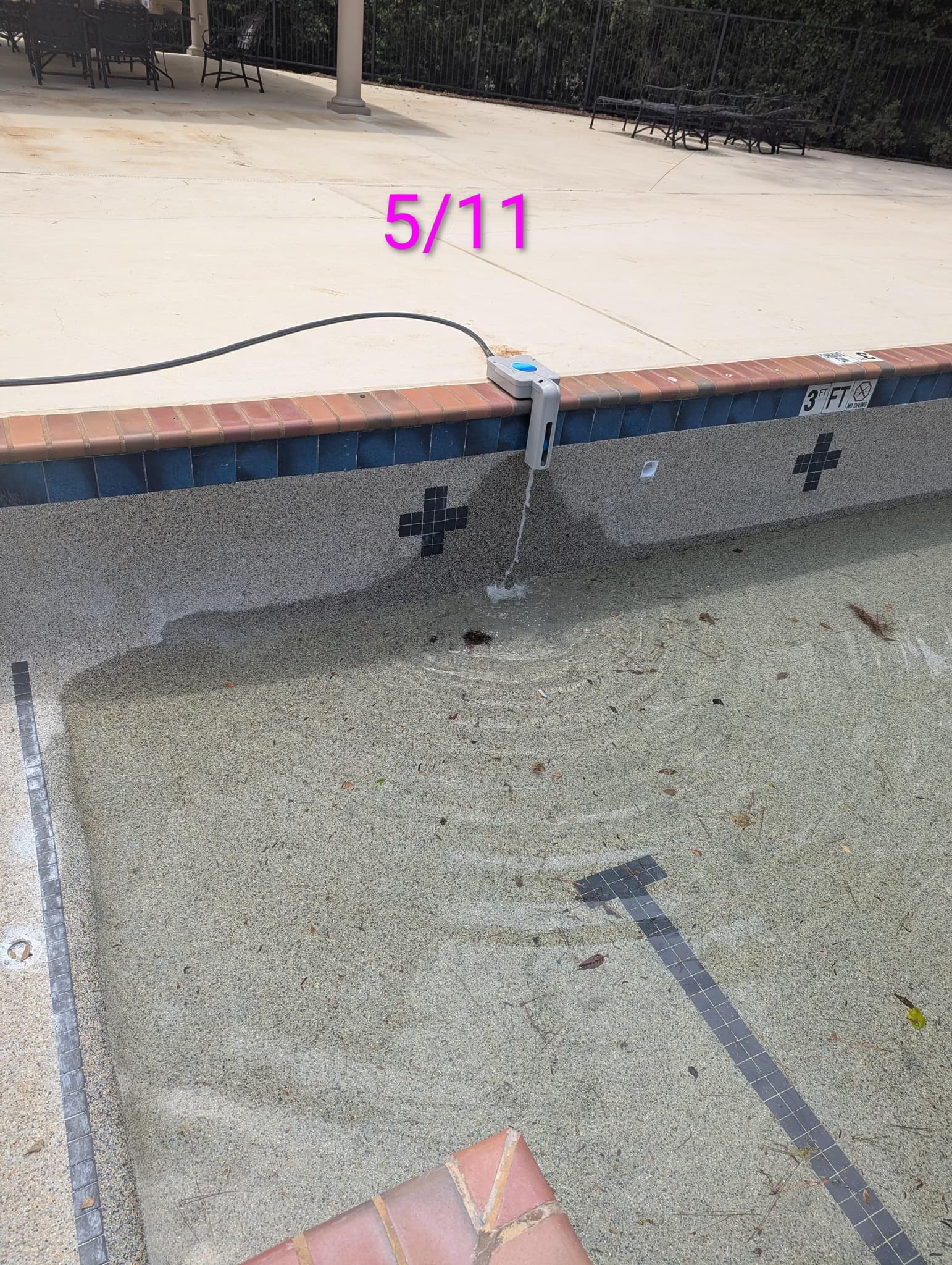 replace pump motor, drain, and clean the pool