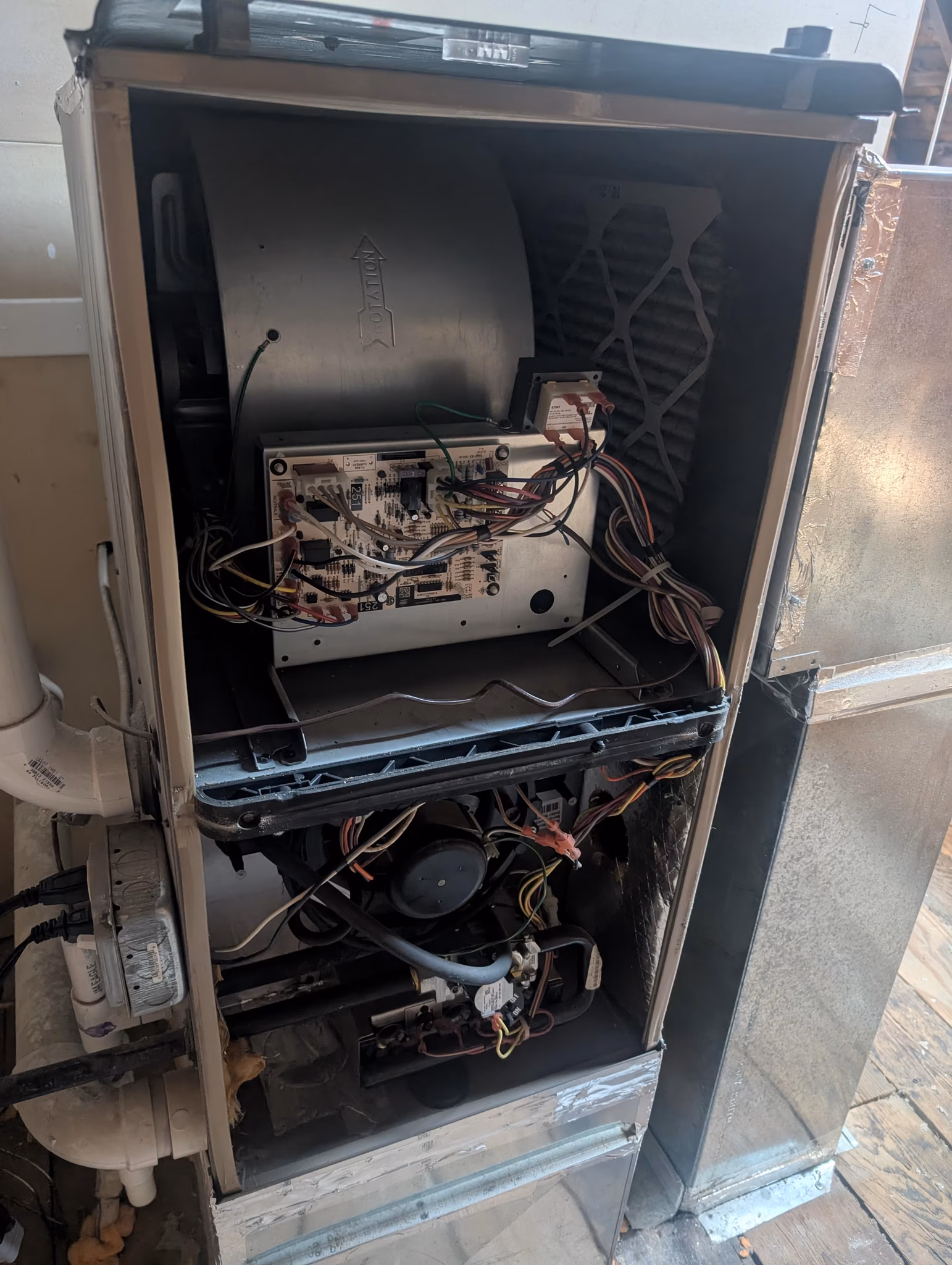 install a new central ac unit and condenser