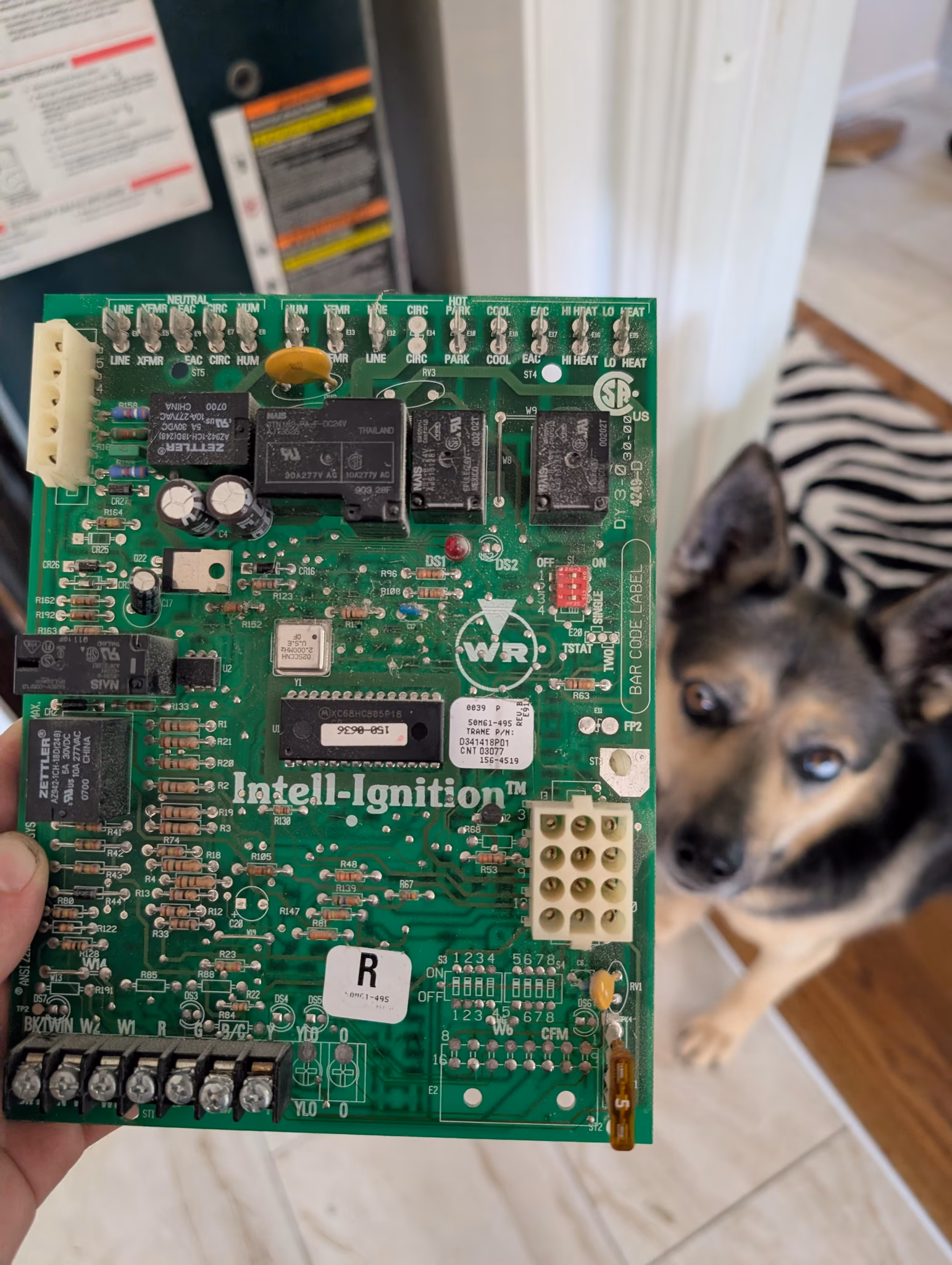 replace furnace control board