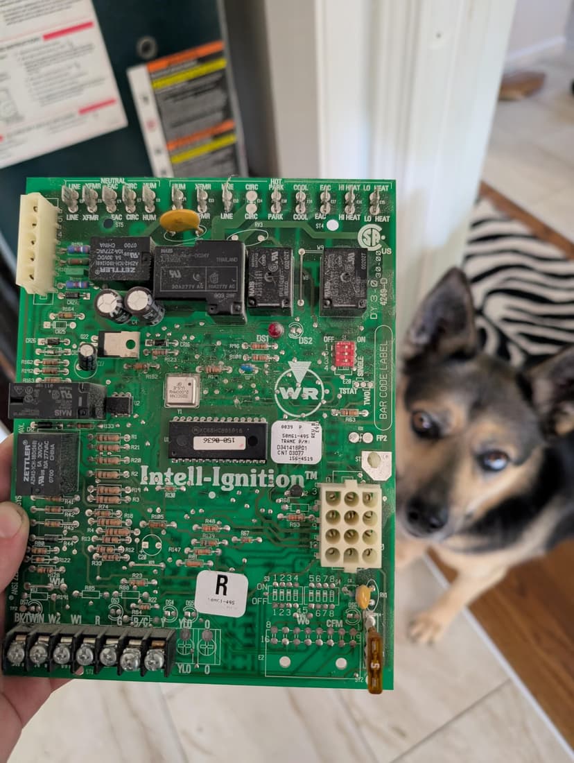 replace furnace control board