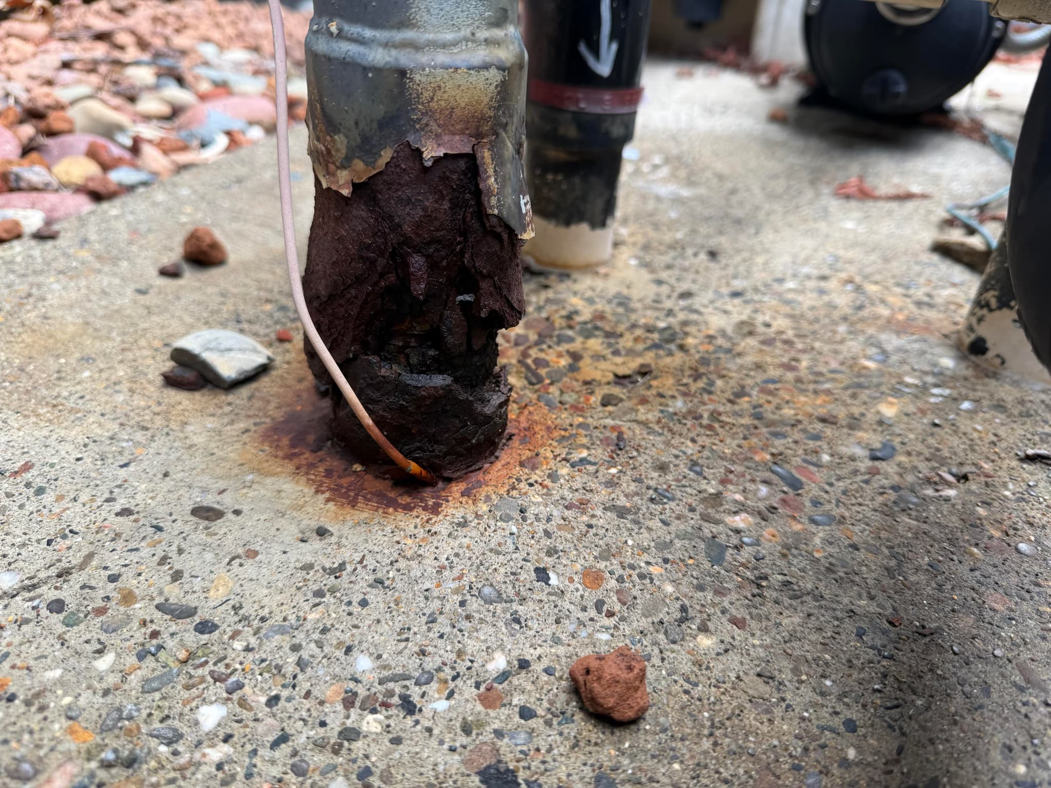 replace gas line to pool/spa heater