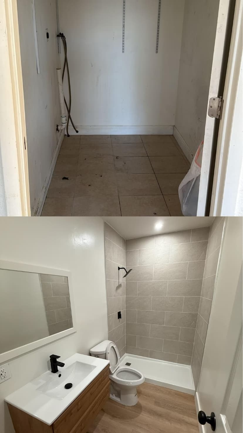 remodel two bathrooms