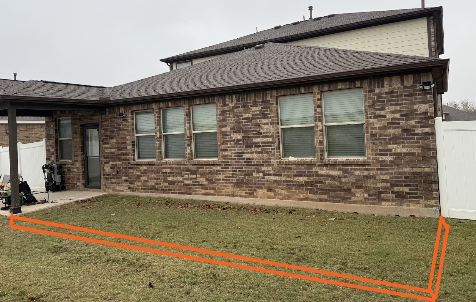 build a 270 sqft concrete slab deck