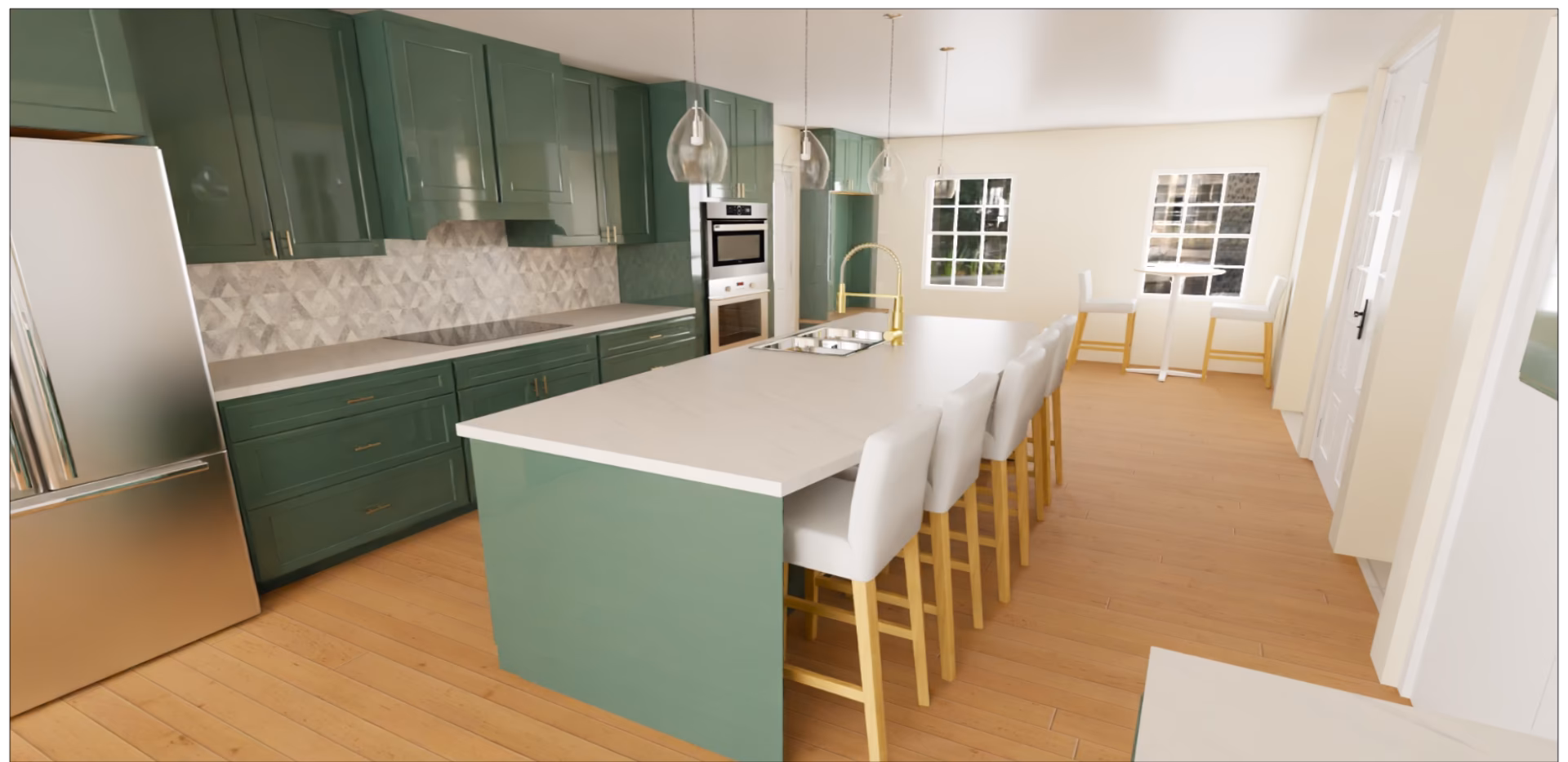 complete kitchen remodel including load bearing wall removal