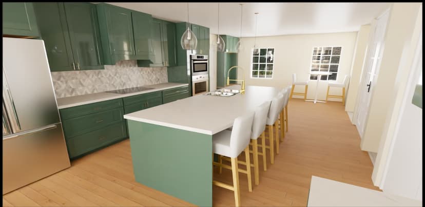 complete kitchen remodel including load bearing wall removal