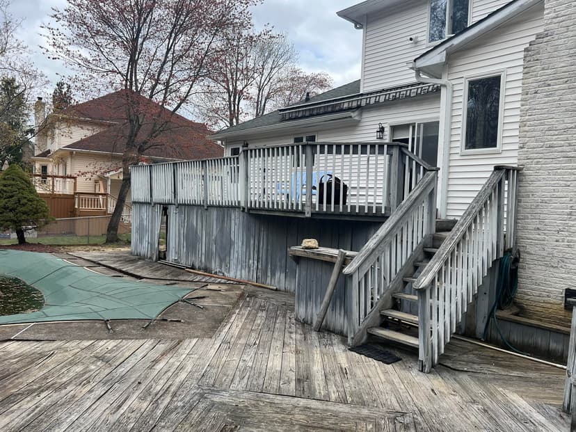 resurface deck with Trex Enhance (material and labor)