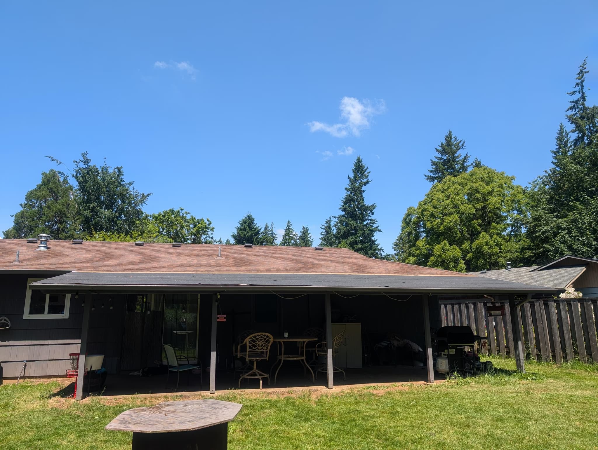 replace shingles on a 10x30 overhang