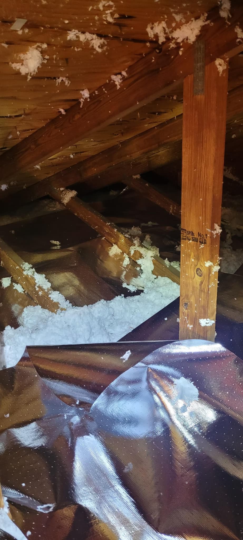 blow in insulation and add reflective barrier