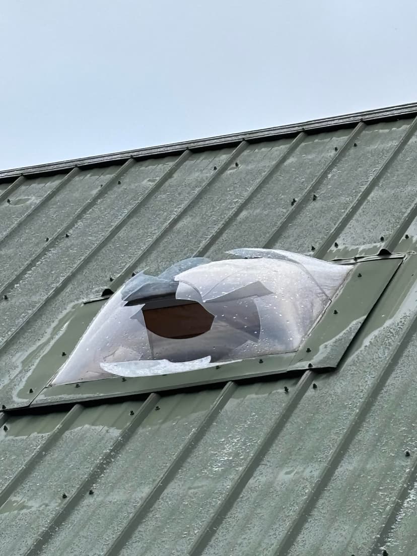 replace a broken skylight