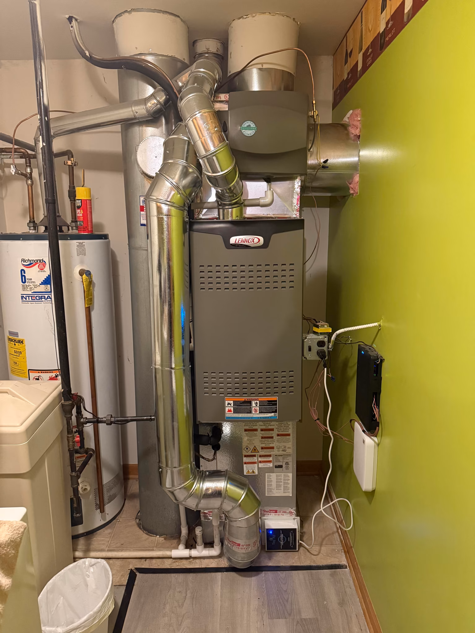 install a new whole home HVAC system with humidifier and additional return