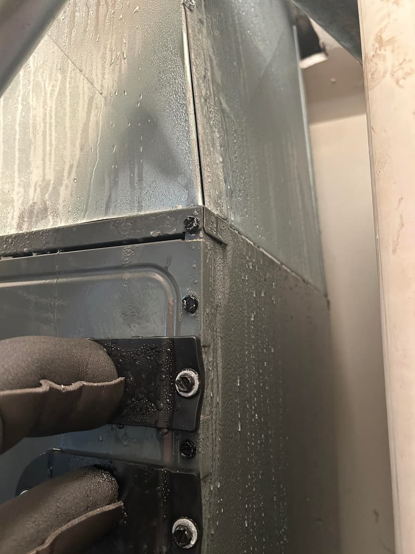 insulate all ductwork and replace ceilings