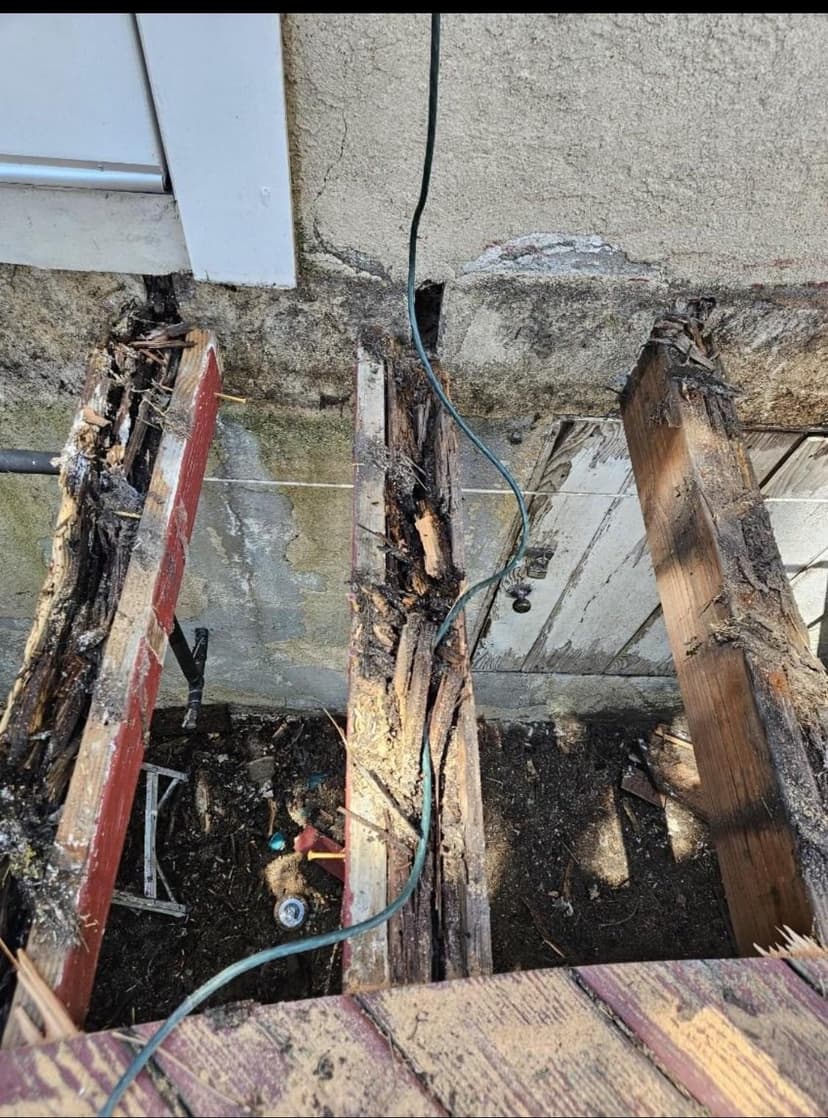 install four concrete piers