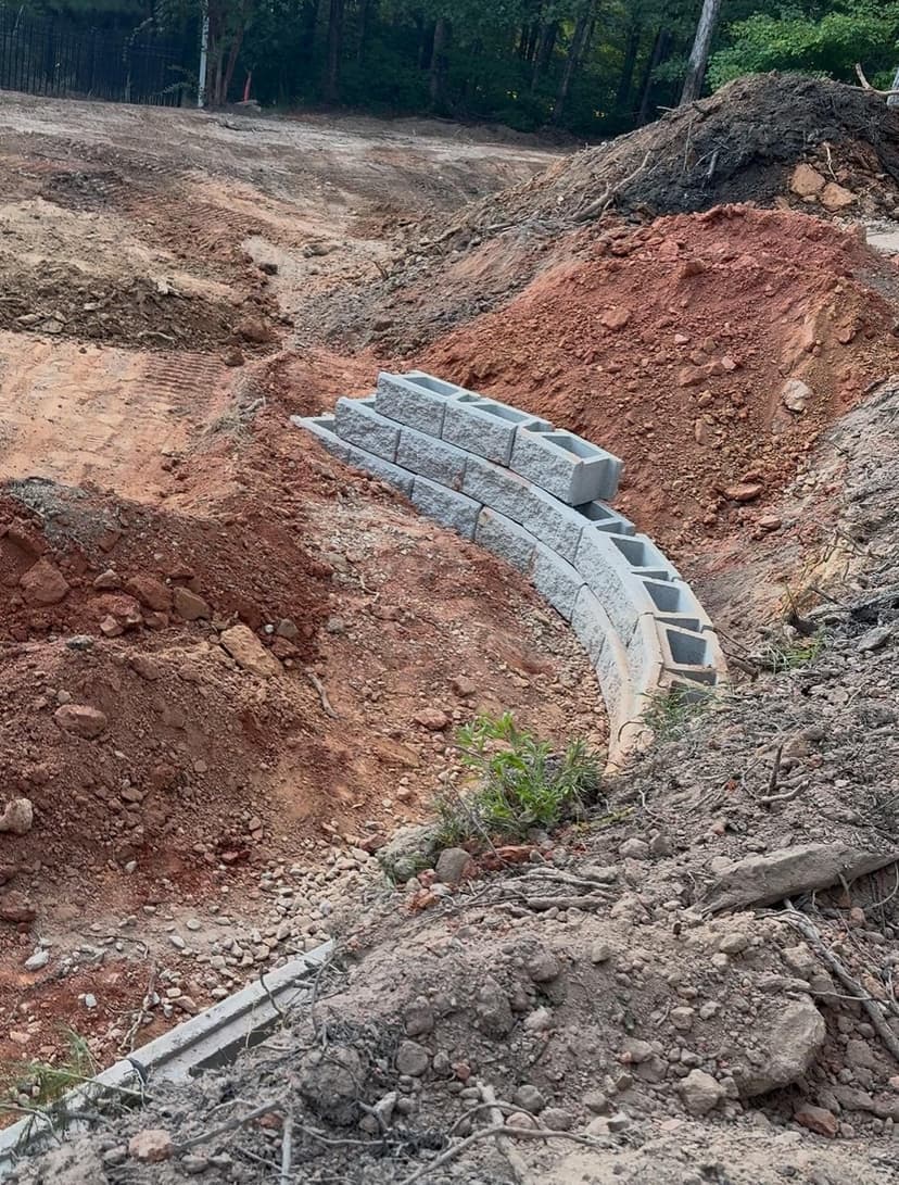 build a 3.5-foot wall with a 3-foot berm