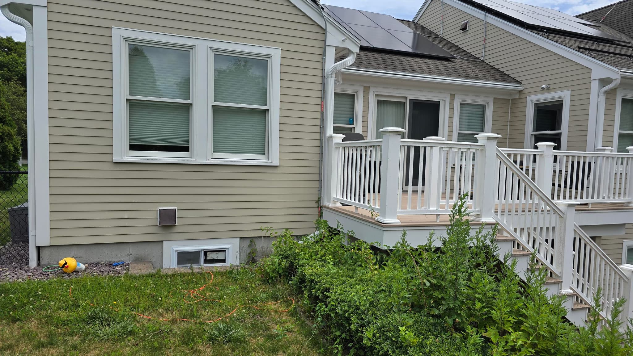 add stairs to lawn area
