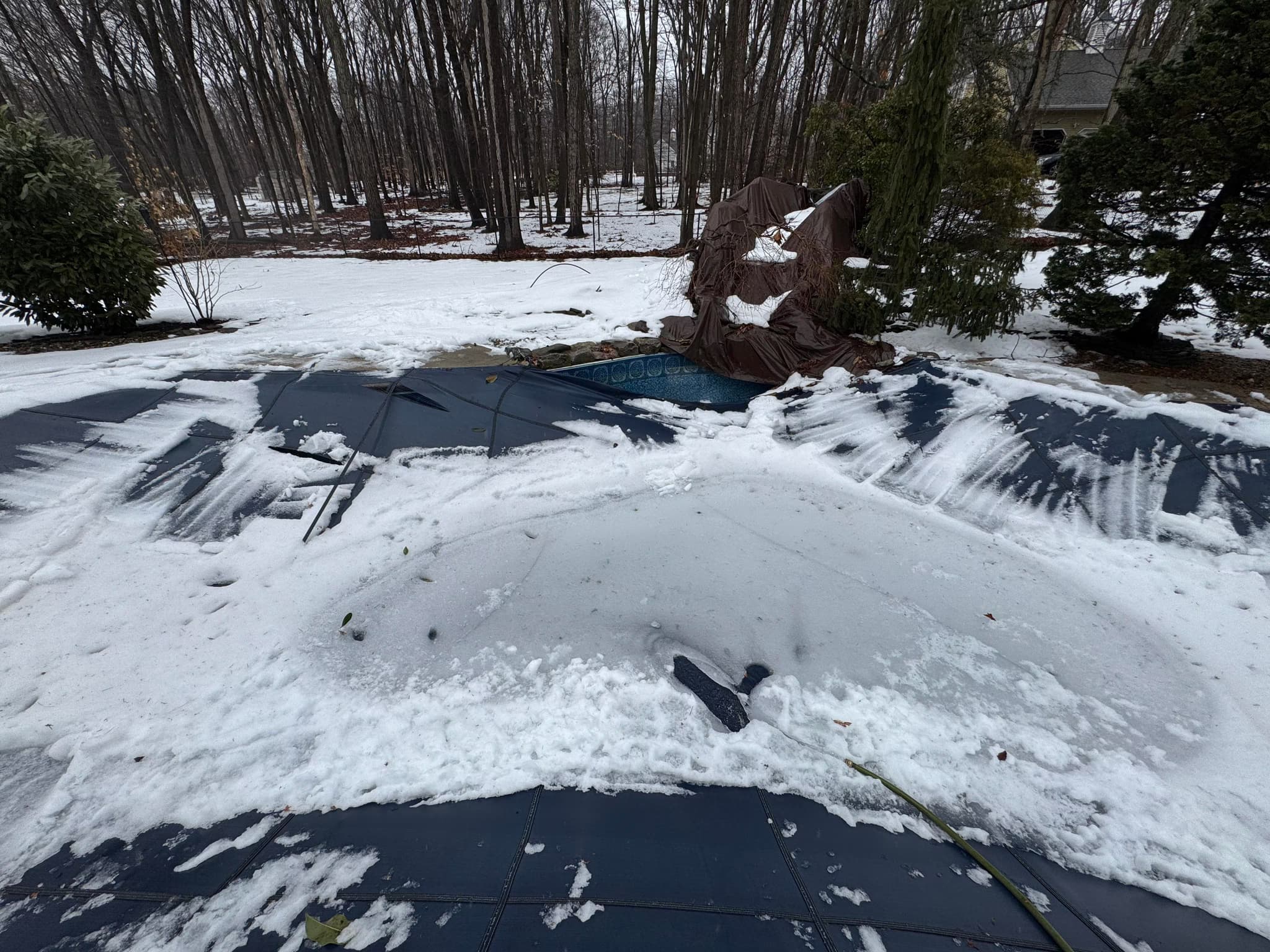 truck in water and hire a diver for leak detection and patching