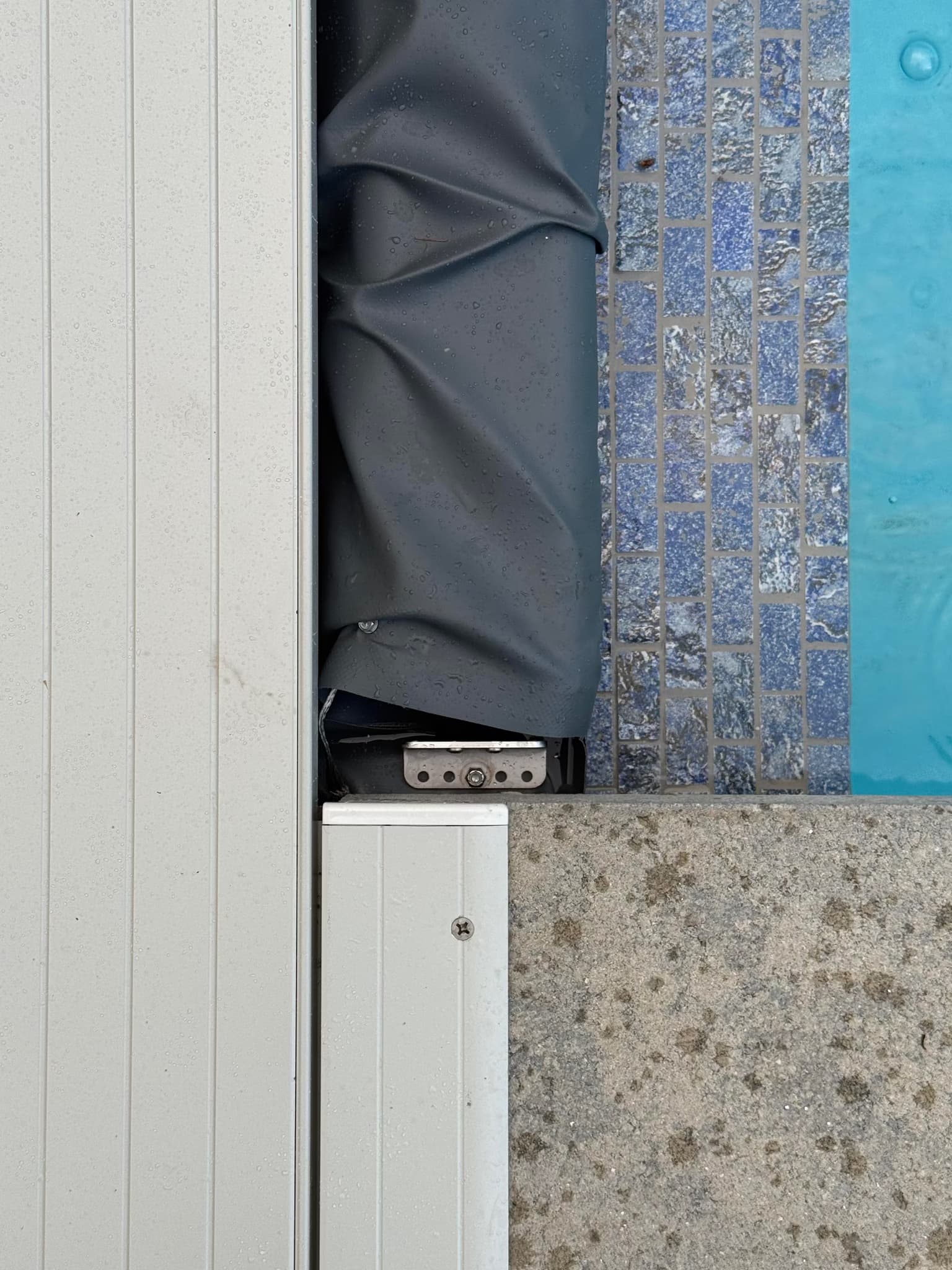 install an automatic pool cover and aluminum housing