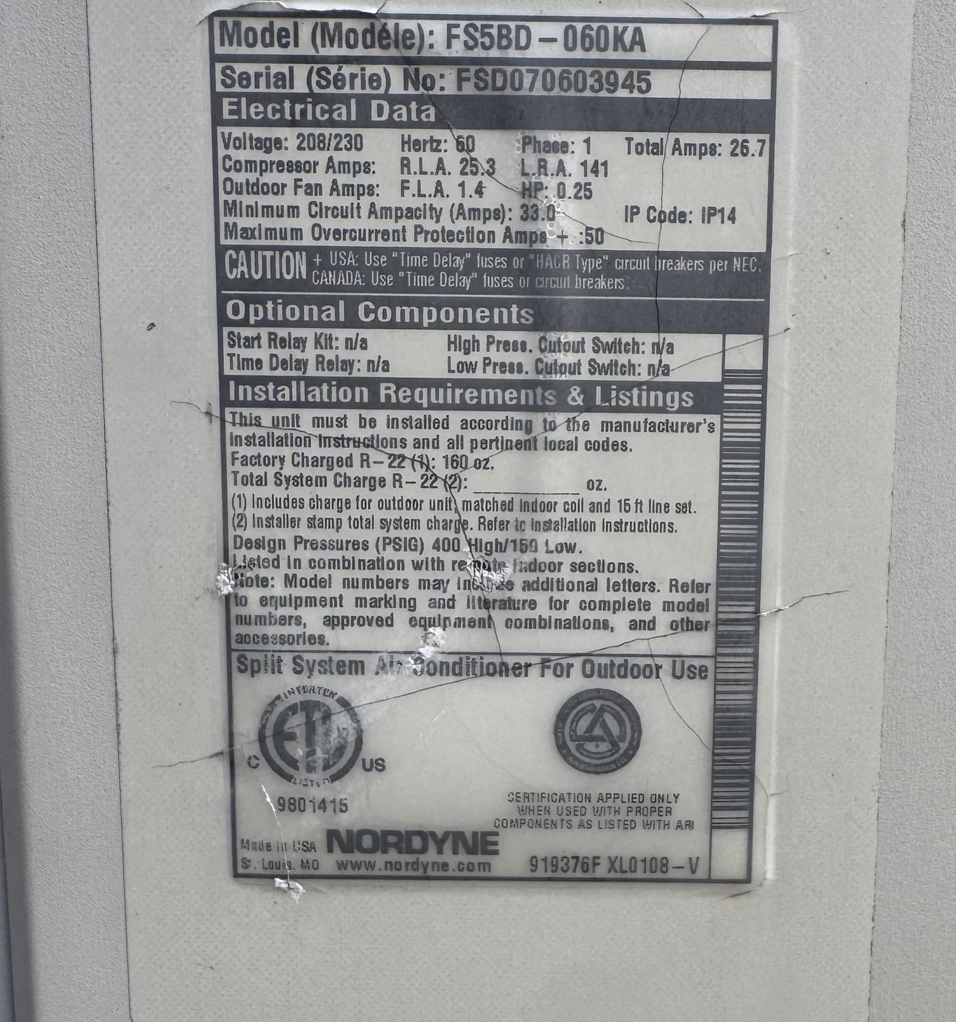 repair the AC unit by replacing the evaporator coil and related components