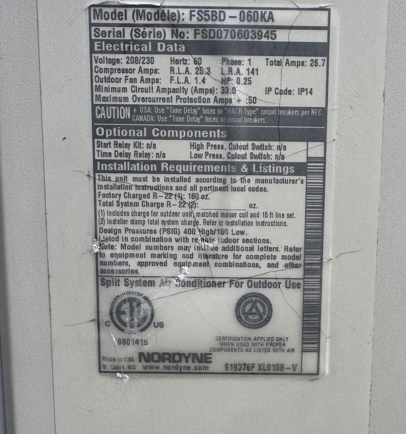 repair the AC unit by replacing the evaporator coil and related components