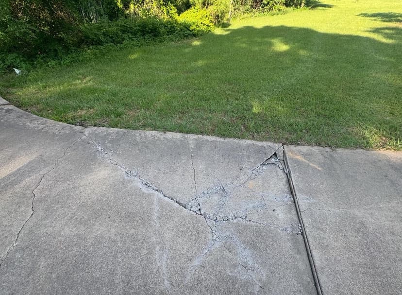 repair a broken concrete driveway