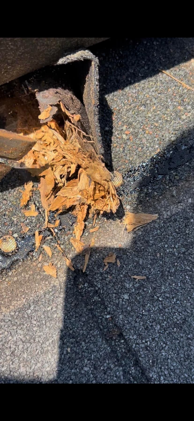 replace 2 pipe boots and decking where an old satellite dish rotted out