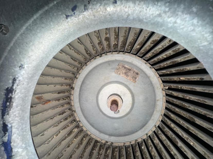 clean a blower wheel