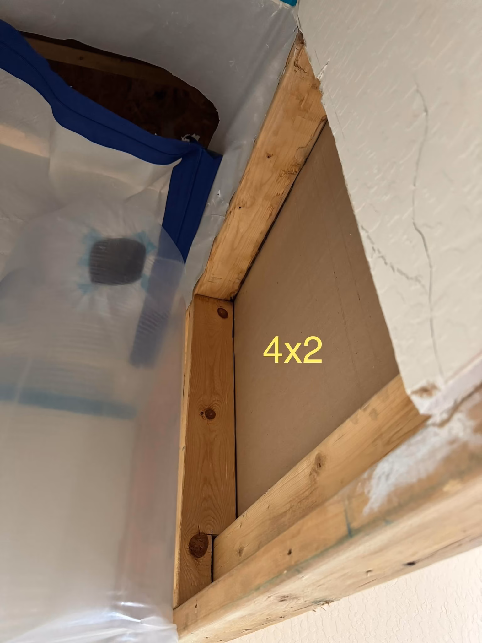 repair four sections of drywall