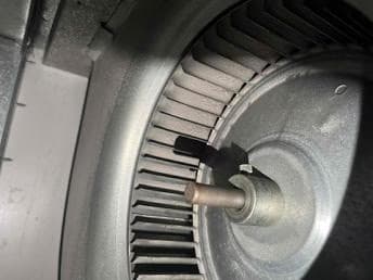 clean a blower wheel