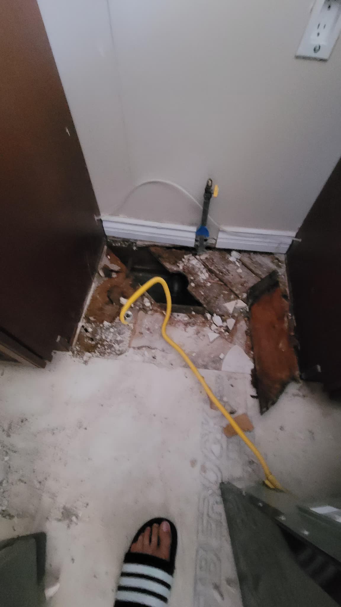repair wood rot at subfloor