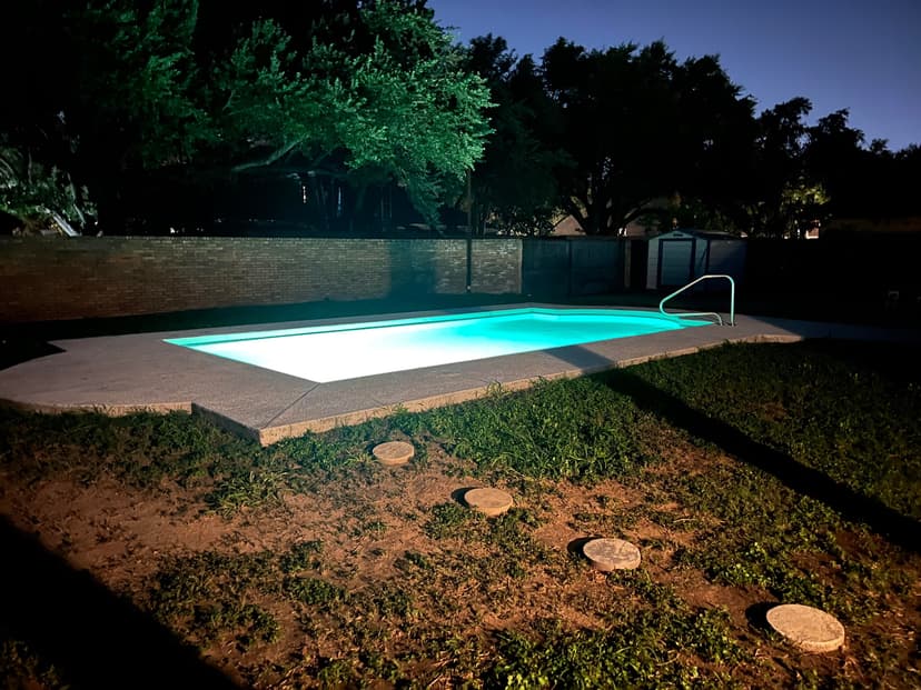 replace pool incandescent bulb with LED color changing lamp