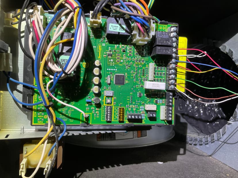 replace a faulty control board in a Lennox furnace